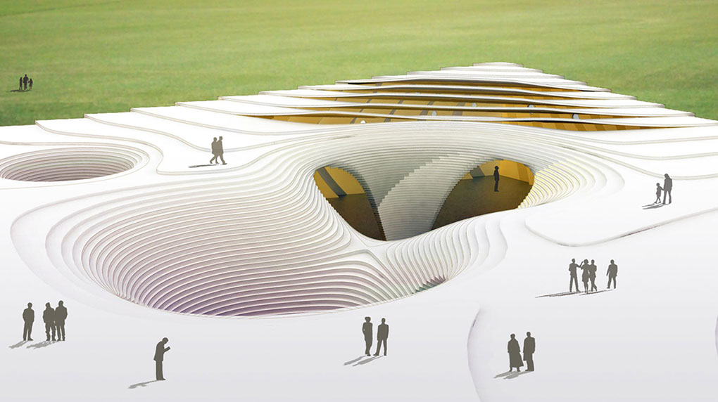 Public roof landscape