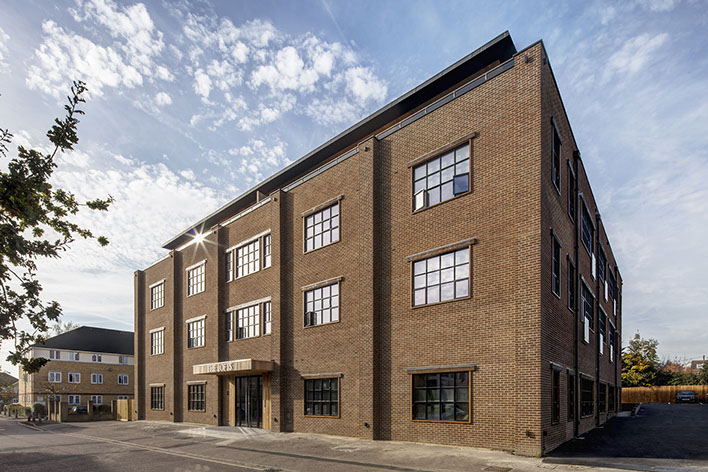Industrial building redevelopment. Loft style living in North London